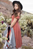 Got this dress for a photoshoot outside of Vegas and it looked amazing! Was also able to wear it to a family wedding. Fit well and it is quite comfortable! Love the pockets too - Lily H.