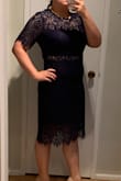 Needed a dress for an upcoming wedding on November and was looking between this one and a couple of others. This one is the absolute winner in so many ways. I am usually a large or XL. The XL is a tad big, but not big enough that I would exchange for a smaller size. it's not super stretchy, so a tad big might be good. The quality is great, the lace is super soft. The is also SUPER flattering. I feel so great in this dress and cannot wait to wear it out. - Meagan L.