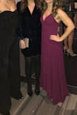 Sooo comfy to dance around in at a wedding! Ties in the back help it fit perfectly. I did have to get it hemmed as it is a little long, even with heels for me. - Lisa W.