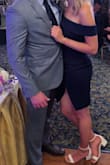 Ordered several dresses last minute for a wedding and knew this was the one as soon as I tried it on! So comfortable despite being off the shoulder and it was the perfect length (hard to find at 5'9 and very long legs)...I had no issues with it despite dancing in it all night long. Got so many compliments and can't wait for another occasion to be able to wear it - Brienne F.