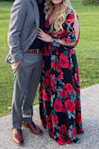 This dress was so pretty! The fit was perfect and very flattering. I got so many compliments! Would definitely recommend!! - Jackie M.