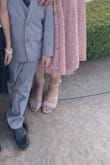 I wore them to an outdoor wedding and was able to wear them all night. The fit was great.  My foot is on the slim side. The color was more blush then nude. Would buy them in another color. Well made shoe. - Yvette M.