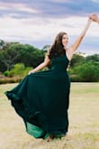 Very versatile. I bought this for my anniversary photo session. Medium weight material, the fit is perfect for any body shape, a little long but just the right height with 3" heels. The crisscross back is my favorite part! (But you may need an extra hand navigating through all the loops) - Stephanie S.