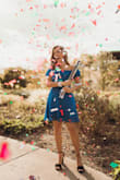 Wore this to sweet sixteen photo shoot. Fit was perfect & very comfortable. Skirt not too short & nice flare. - Rebecca D.