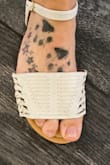 These fit size-wise but with the lace up pattern on the sides, they stick out past your foot on the inside. I wouldn't buy these again. - Kylie D.