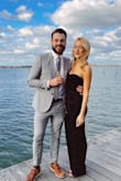 I wore this jumpsuit to a wedding and it was perfect! I was worried about the strapless top with dancing, but it has a rubber lining on the top that keeps it up all night. I did have to get it taken in at the waist slightly, but it was a cheap alteration and worth it to be comfortable in pants all night! - Megan K.