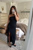 I bought this dress not because I had a reason to wear it, but because I wanted one. It's gorgeous and the material is heavy and the top stays up and it shows off your sexy curves and the slit up the side is perfection and and and and and. I am absolutely obsessed with this dress and finally did get to wear it and got nothing but praise for it. - Summer H.