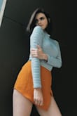 My current go-to for casual going out. Snug but not see-through and very flattering can wear with and nude bra. I will probably buy another color for this season. - Casey H.