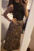 Originally ordered a S. It was pretty loose and too long. Ordered the XS and it fits perfect. This skirt is so comfortable and trendy. You can wear it with a blazer to work or going out. So versatile. Would absolutely recommend!! - Katherine L.