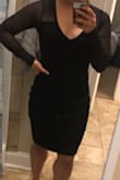 This dress is gorgeous!! It's sexy and classy at the same time. I'm short so it is a little longer than what I'd like; but otherwise, fits perfectly. - Esther S.