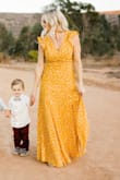 Beautiful dress! Wore it for fall family pictures and it was just perfect!! The color was gorgeous and it fit perfectly everywhere! - Meghan O.