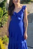 I got this dress for my wedding celebration that my husband's fam. This was very long and very small from the chest area. I had to get it hemmed about 3 inches short, but this is normal since I'm 5. 3" the color is vibrant and very light weight - YURANY N.