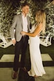 I received so many compliments when I wore this dress to my engagement party - everyone thought that it was a wedding dress! It's absolutely stunning and is a nice material too. Definitely would buy this in other colors if available. - Mallory M.