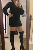 Comfortable sweater dress! True to size. - Lisa T.