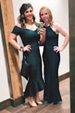 I wore this dress for a November wedding and absolutely loved it! I got so many compliments and it complimented all of my curves in the right places. I normally fit into a lulus medium perfectly but I ordered the large since it's so form fitting and I am glad I did. I had some room in my waist but fit chest and hips great!! A good length too despite how short I am. My and my husband's new favorite special occasion dress ;) - Terra S.