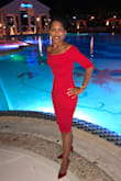 I purchased this dress at the last minute to wear to a wedding. This dress is so comfortable, well made & a beautiful shade of RED. It was almost like I had this dress tailored made just for me. I liked it so much I got it in White as well. I received so many compliments. You won't go wrong with purchasing this item. - Lakecha A.