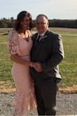 Ordered a medium had to exchange for a large. Too tight in the hip area. Normally going up a size would bother me but it's so cute don't care what the tag says. I had so many compliments on my dress at our sons wedding. Next outing will be formal night on cruise. - Mary K.