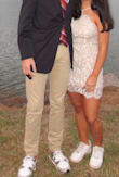 the dress was a good fit! although it runs a little small, it was the tight fit that i was hoping for! a little long but can be easily pulled up without being noticed. 10/10 :)) - Arianna L.