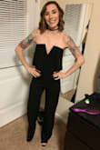 Best purchase ever!! Had to get the pants hemmed 3inches but overall this was the best jumpsuit ever. Super classy in black and got so many compliments. Thanks Lulus!! - Lauren B.