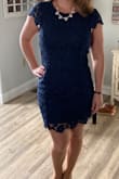 My husband picked out this dress for me and I'm so glad he did! It was so comfortable and I got so many compliments on it from other guests at the wedding. I didn't wear a bra and had no issues. - Megan C.