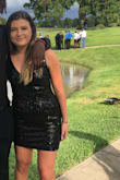 I wore this dress for homecoming and I absolutely loved it!! Super cute fit and size was perfect. The only complaint I have is how scratchy it was... the inside of my arms got pretty scratched up but overall really great dress! - Camryn S.