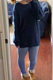 I purchased the pink one last year in a M/L. This year when I saw new colors were added, I had to have them but decided to size down to a S/M. Perfect with a pair of jeans and super comfy for this fall weather. - Amanda B.