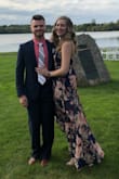 Wore this dress to a wedding, in love with how it fits and looks. The high low was very elegant and consisted of some of my favorite colors to wear. Will be wearing again to sorority semi formal in a few weeks! - Mattie S.