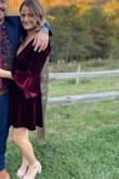 Very cute and comfy and flattering! Perfect for winter wedding because it is pretty warm with the thick material! I just suggest some fashion tape on the bust! - Kristin H.