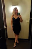 Love this dress. Definitely extra form fitting, as I have big hips, but the medium size still worked well! - Marina M.