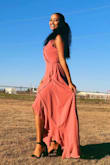 Perfect dress for my brothers wedding! It was comfortable, easy to move in and the color was a perfect match for the Dusty Rose I needed to wear. - Penni M.