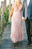 I loved this dress! I wore it for my engagement photos and have received so many compliments, I can't wait to wear again. One tip is to order down in size, I am typically a medium but a small fit great. - Shannon M.