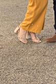 I'm super picky about heels but this were my soul mate! Comfortable, stylish, and NO CHAFING! I wore these for several hours in a row and didn't feel the need to take them off once! I read a previous review about them running a little big so I ordered half a size down (8.5 to my normal 9.0) and they fit perfect! 10/10 would recommend! - Karin P.