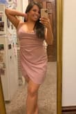 This dress was long enough on me to keep it looking classy and low enough on the bust to show the best bit of the decolletage. I,wore it for my Brewery rehearsal dinner. It is comfortable and doesn't ride up. The color is also true to the photo. - Alyssa E.