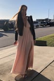 I loved the dress, but the sizing is a little weird. I ordered a small navy blue and a small blush. Navy blue fits perfectly and blush is a little too big. Xs was perfect, but too short. Quality is great. - Natalia V.