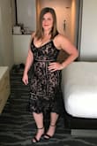 This dress was very sexy but it gave NO room for error and I had to take the whole dress off to pee so make sure you have a sister or BFF with you. You can not pull the dress up to go to the bathroom, also you don't really need a bra because it's supportive enough in the bust. I ordered a L - which according to size would've been perfect. I will say that it's NOT supposed to be loose at all so I guess it's how it's supposed To fit- almost like a corset. I was able to drink wine and dance the night away so really that's all that matters! - Mackenzie W.
