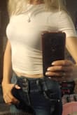 It's like the picture loved my crop top I will buy in more colors. - Yvonne J.