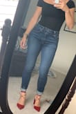 I love the sexy red suede strap up shoes! I thought they were going to be uncomfortable, but they are actually very comfortable! Love them! - Evie S.