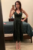 Wanted something a little bit different in a holiday dress so I decided on this forest green color and it did not disappoint!!! Can't wait to wear it to an upcoming holiday party! - Rebecca R.