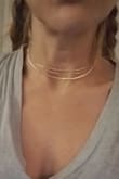 I love that they come as 3 separate chains. They are dainty enough to layer, dress up or down. - Shana W.