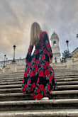 This dress is beautiful. It flows and moves in such a gorgeous way. The fabric is not high quality, and honestly was disappointed with it when I opened the bag, I expected more from Lulus, especially with such an expensive dress. But you can't tell too much when wearing it. I received so many compliments when wearing this dress! - Kristen T.