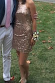 I loved this dress. Perfect for a nice event! I also loved this fit and cut. - Mary D.