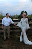 I was skeptical ordering my wedding dress online but this dress is amazing! I wanted something unique and this was it. I got so many compliments on it. I bout it for my ceremony and was going to wear a different dress at the reception but I ended up wearing it to both. - Katie R.