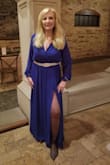 The dress was so comfortable, fit was perfect. I don't like to wear dresses or heels. Wore it for my nieces wedding. I wore flats, the dress was the perfect length. I received so many compliments. Added a belt from Amazon. Voila - Anna R.