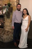 The dress was too long with me in my heels, I had to shorten the straps and then it was perfect! I really loved this dress, I feel like it fit me perfectly. - Nina P.