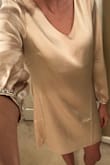 The fabric is even higher quality than it looks in pictures! It's super durable, so it isn't sheer at all! It's perfectly true to size! I just need to steam to get the wrinkles from packaging out! - Jordan B.