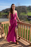 The material is extremely comfortable and has some stretch to it! I got tons of compliments! - Sage A.