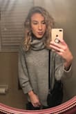 I am IN LOVE with this sweater! I am taller and have long arms, so I ordered a medium and it fits perfectly. It is so soft and perfectly slouchy. I want it in every color! I paired it with the vegan leather leggings from Lulus and I'm obsessed! - Madeline G.