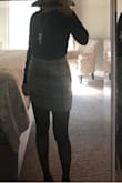 This skirt is so cute and soft! I wore it with over the knee boots and stockings, got tons of compliments. The skirt is made of really soft, thick material, which is great for the cold weather in the Midwest. It's super chic with the right accessories. - Isis M.