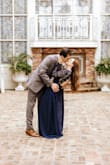 I ordered this dress for an engagement shoot and it was stunning. My only critique is that I wish it had a better size range. I ordered a medium and it was too tight around my waist and chest. I exchanged for a large, which ended up swallowing me. Ultimately I got it altered for a custom fit, and it was GORGEOUS in pictures. Overall I still recommend it, just pay attention to the size chart. - Alexandria M.