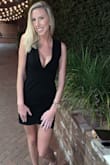 I ordered this a couple years ago and wore it again recently and it looked amazing! It is definitely a sexy black dress, perfect for a cocktail event or nice date night. It is extremely booby so just be mindful of that. I am pretty tall so it is a little shorter on me, but not too bad, lots of leg. I recommend a medium if you're anywhere over 130 pounds or so. - Madeline G.